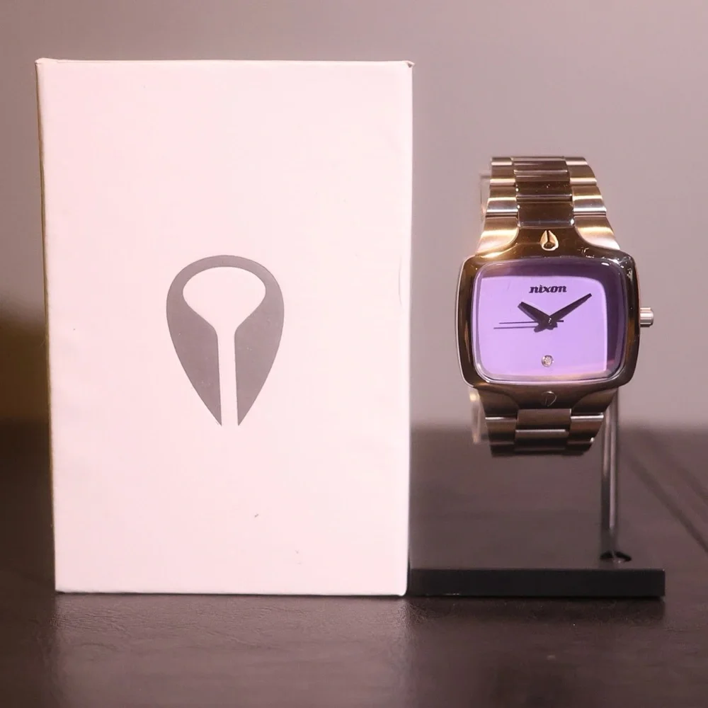 Nixon Player Silver/Purple Watch - Picture 5 of 5